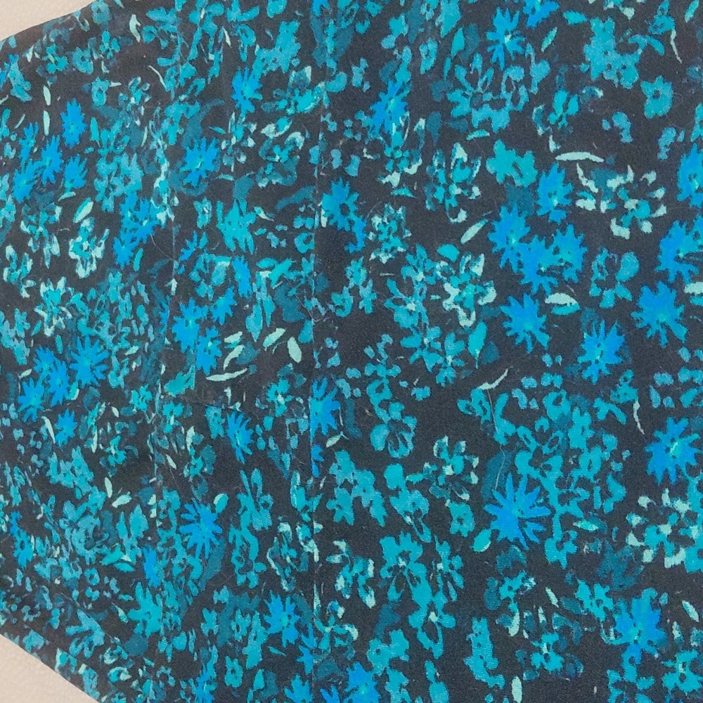 Terra & Sky Black and Blue Floral Shorts - Picture 3 of 5